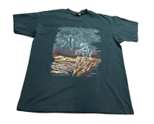 Vintage Native American Eagle Print Single Stitch T Shirt Size XL