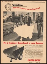 1947 Jamesway Fort Atkinson Wisconsin Barn Poultry Equipment Franchise Print Ad