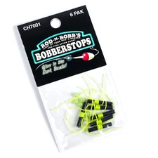 ROD N BOBB'S Bobber Float Stops Glow Beads 6ct - CHARTREUSE