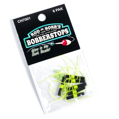 ROD N BOBB'S Bobber Float Stops Glow Beads 6ct - CHARTREUSE - 第 1/3 張圖片