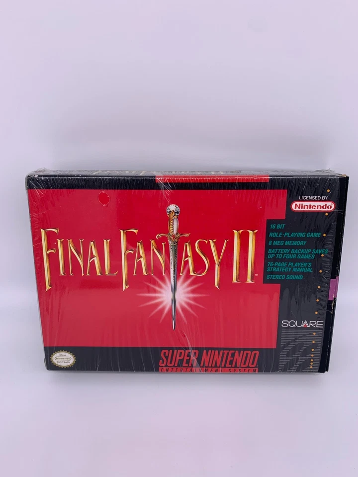 FINAL FANTASY II 2 Super Nintendo SNES CIB Complete Box Manual Authentic Tested - Image 2 of 4