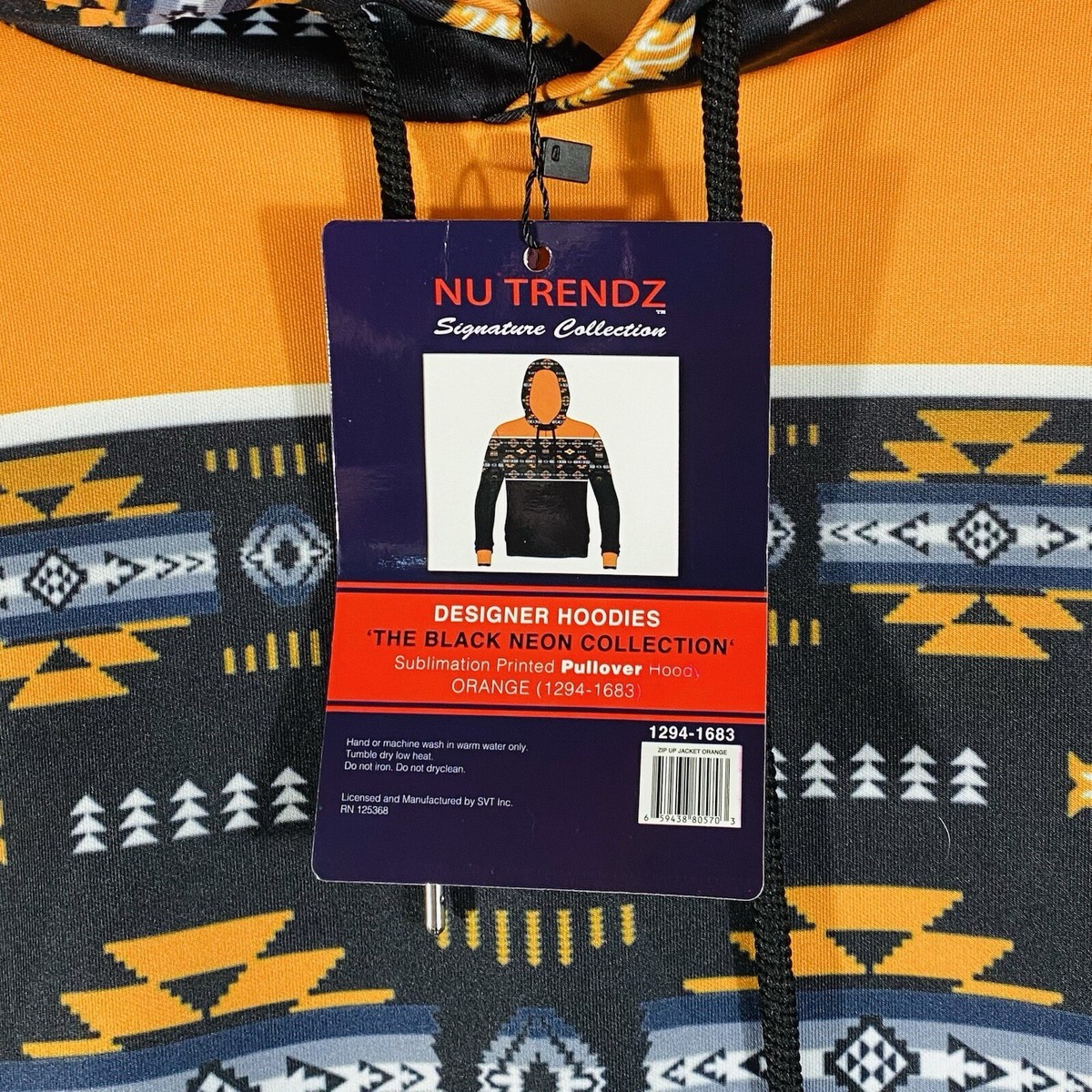Nu Trendz Signiture Collection XL Native American Aztec Hoodie
