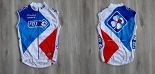 Team FDJ Cycling Shirt BTwin Jersey Vest / Gilet Cycle Camiseta Size M