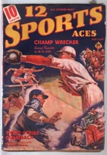 PULP:  12 Sports Aces #4 5/1939-pulp fiction-baseball-boxing-racing-bowling-VG-