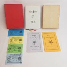 Order Of The Eastern Star Holman Holy Bible with Original Box Masonic Lodge