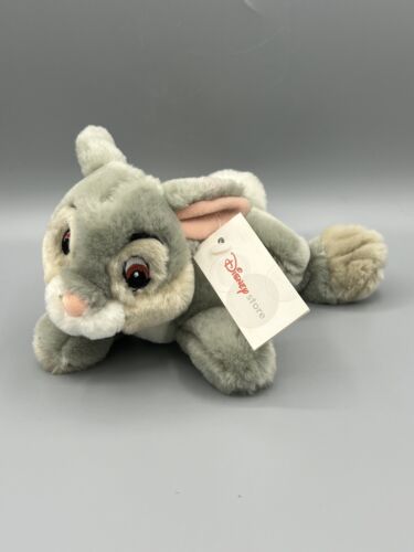 Disney Store Bambi Thumper 7” Bean Bag Soft Toy Plush New Retired Rare Vintage - Afbeelding 1 van 10
