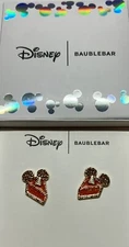 Disney Baublebar Mickey slice of pumpkin pie post earrings with bling