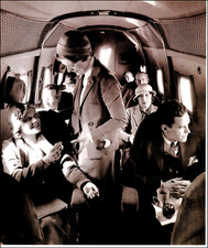 2002 Vintage Print Flight History United Airlines Boeing 247 Plane