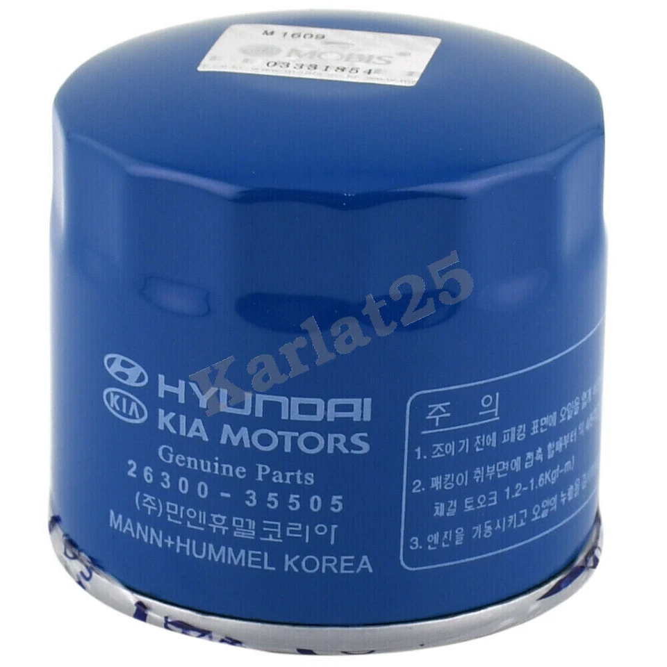 6 PACK Hyundai Kia Engine Oil Filter OEM 2630035505 for 97-22 New GENUINE - Image 4 of 4