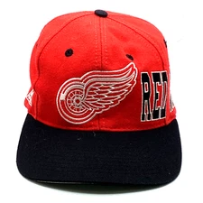 Vintage Detroit Red Wings Apex One SnapBack Hat Cap Adjustable Nhl