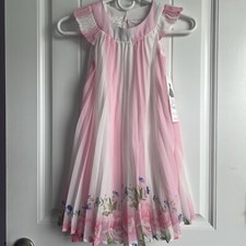 NWT Rare Editions Girls Size 5 Pretty Formal Floral Pleated Dress