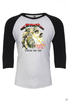 And Justice For A Vintage Heavy Metal Tour Jersey 1988-89 T-SHIRT