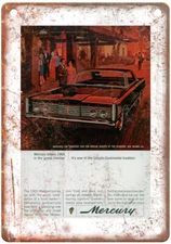 Vintage 1965 Mercury ad Auto Ad Reproduction Metal Sign A11844