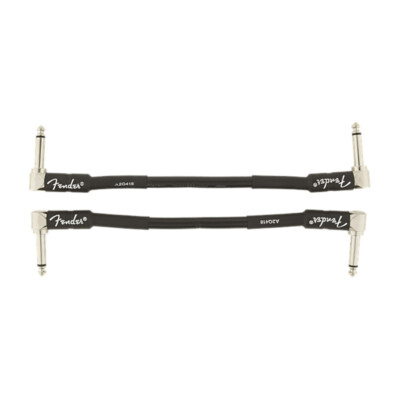 Fender Pro Series 6 Zoll Patchkabel, schwarz, 2er-Pack (NEU)