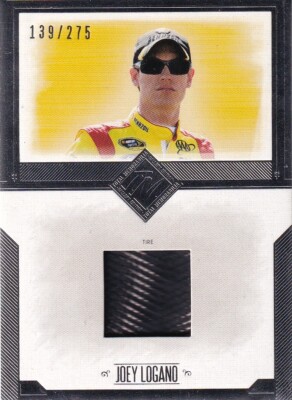 PRESSEAUSWEIS 2014 TOTAL MEMORABILIA JOEY LOGANO #TM-JL 139/275 REIFEN RELIQUIENKARTE 