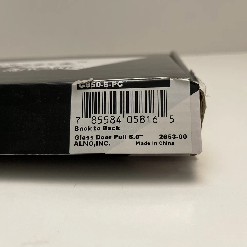 Alno G950-6-PC 6 дюймов задняя к задней стеклянной двери тяга - полированный хром - Изображение 2 из 4