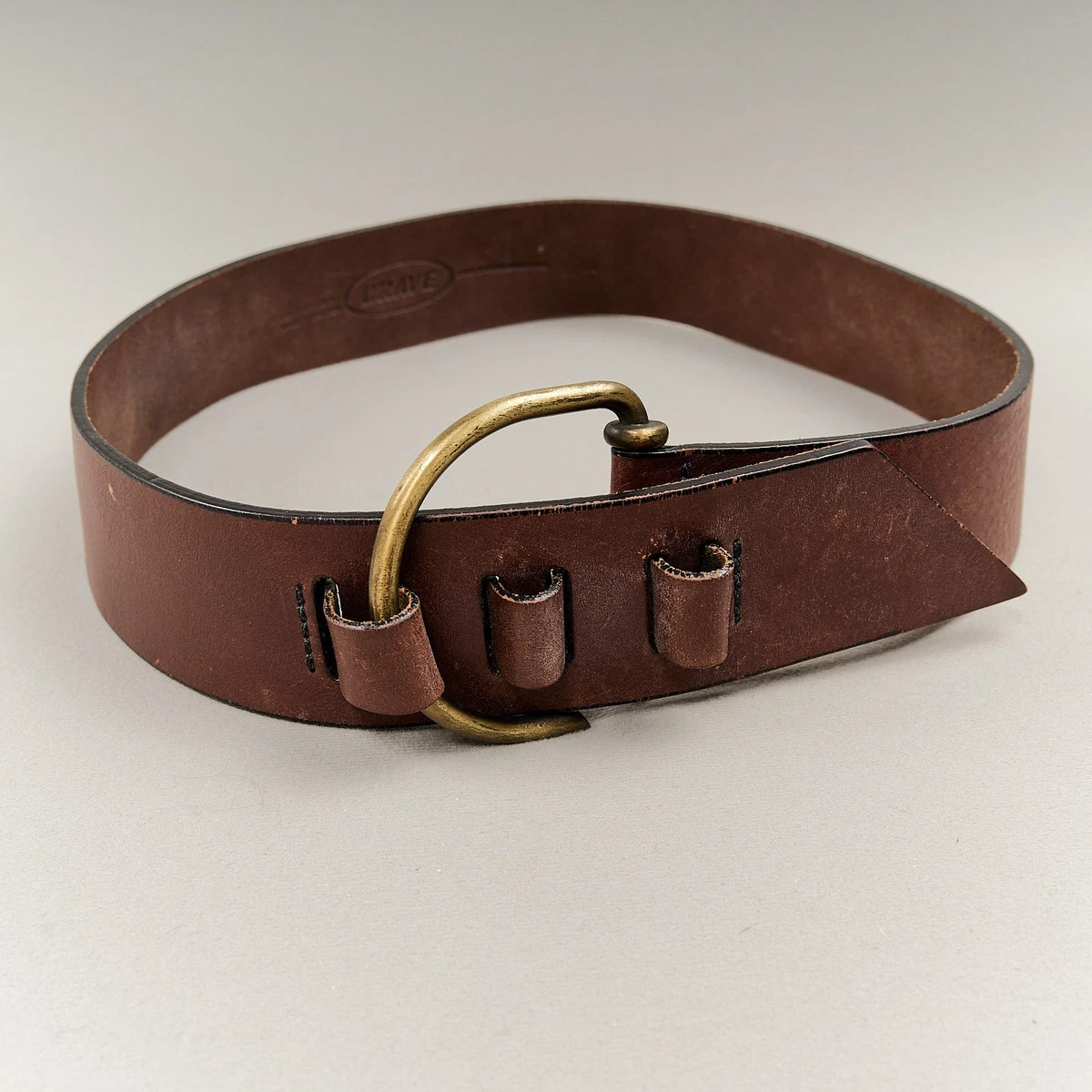Brave Beltworks Leather Belt 34 Gray Silver‎ Buckle Embellished Western 90s Y2K Y2k Belt Fashion - Etsy main image 2