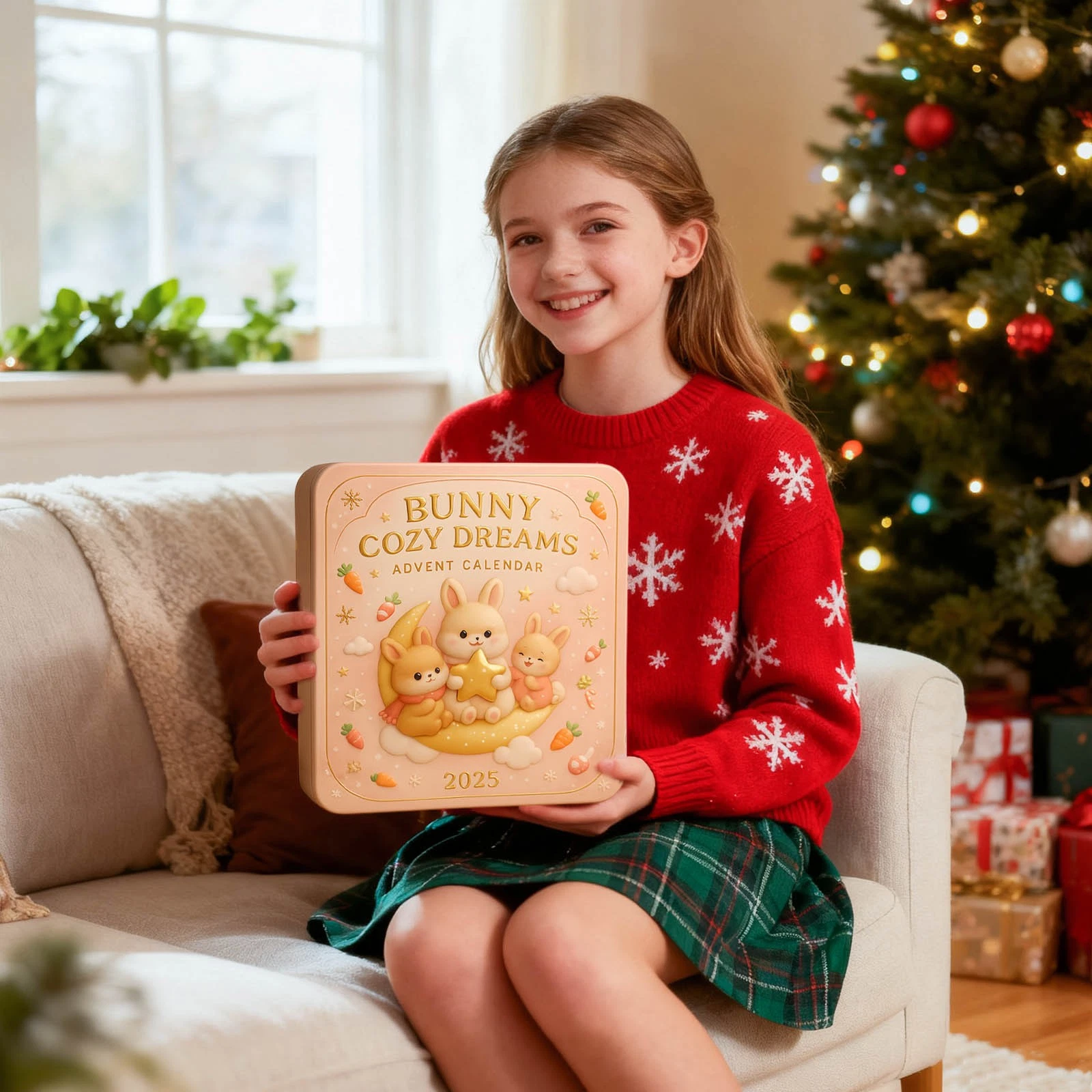 Christmas Countdown Bunny Cozy Dreams Advent Calendar 24 Days 2D Blind Box Gift