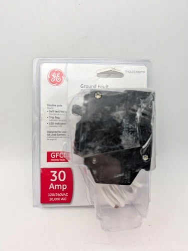 GE Q-Line THQL2130GFTP 30 Amp Double Pole Circuit Breaker (Open Box)