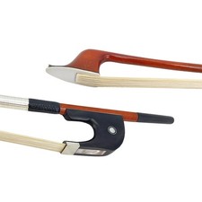 1/2 Upright Double Bass Bow Brazilwood Horsehair Well Balanced Warm Clear Tone