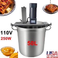250W Automatic Food Mixer 110V Hot Pot Bottom Soup Stirrer Cooking Machine 15.7"