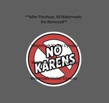 No Karens Sticker Waterproof Decal Karen Quote Funny Woman Humor Gift NEW