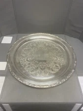 Wilcox International Silver Company Tray 7062 (15” Diameter and 12” inner)