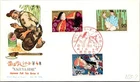 Japan FDC 1974 SC #1175-7 Folktale Series 4 Kaguya Hime - NCC Cachet - J24075
