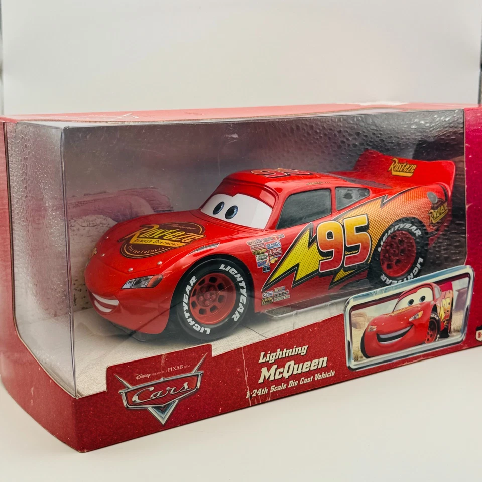 Disney Pixar Cars - MATTY COLLECTOR LIGHTNING MCQUEEN 1:24th Scale Die Cast 2006 - Image 2 of 4