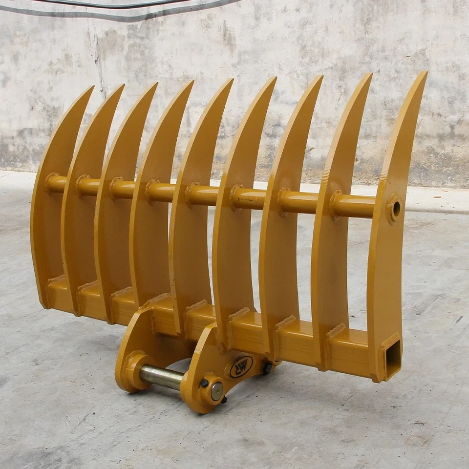 Nuevo accesorio de rastrillo de 9 dientes para excavadora de 6 toneladas equipo de alta resistencia EE. UU. Foto 3 de 4