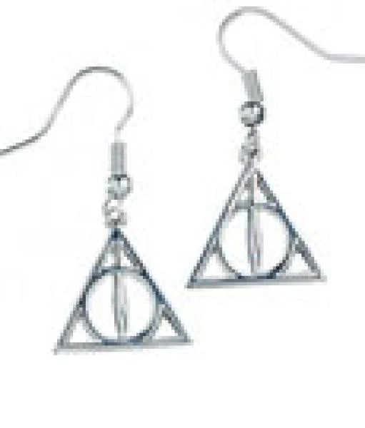 Harry Potter Ohrringe Deathly Hallows (versilbert) - Bild 2 von 3