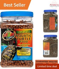 Natural Aquatic Turtle Food Maintenance Formula 24oz Pellet for All Life Stages