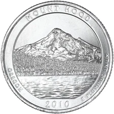 2010 P Parks Quarter Mount Hood America the Beautiful Satin Finish See Pics O018