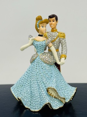 Disney Arribas Brothers Cinderella And Prince Dancing Jeweled Swarovski Figurine