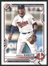 2021 Bowman Draft #BD-163 Aaron Sabato Minnesota Twins 3613