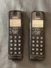  Lot of 2 Panasonic KX-TGEA60 Cordless Expansion Phone Handset w/ Caller ID