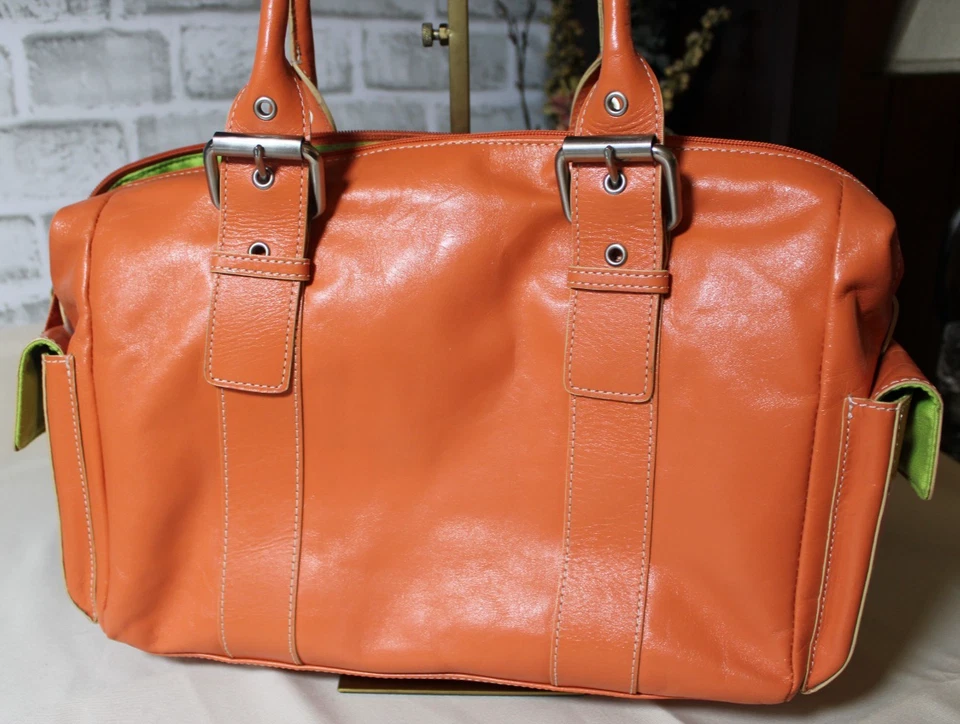 HYPE из натуральной кожи наплечная сумка сумка Дамская сумка оранжевый - Изображение 2 из 4