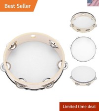 Portable 8-Inch Tambourine with Melodious Jingles - Great for Dance  Parties