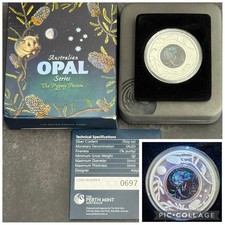2013 Proof Pygmy Possum 1 Ounce Silver Australia Perth Mint Opal Series,BOX&COA