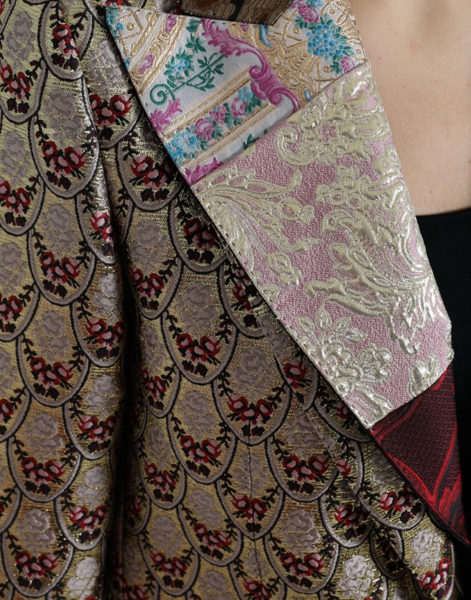 【VIP価格】DOLCE & GABBANA Multicolor Patchwork Blazer Dolce & Gabbana Patchwork Blazer | Lyst