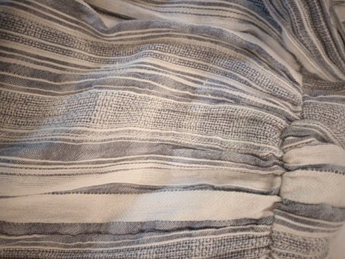 ASOS black and white striped cotton maxi sundress size 12 - Picture 6 of 11