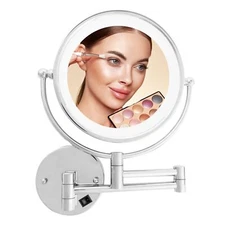 Danielle Creations 8-Inch Revolving Wall-Mounted Day/Night Lighted Vanity Mak...