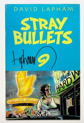 Stray Bullets #9 Signed by David Lapham El Capitan Comics - Picture 1 of 3