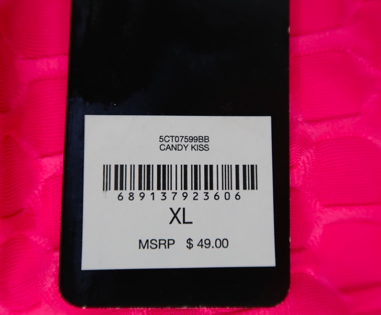 Bebe Women's Honey Comb Racer Back Logo Top Pink Size XL New With