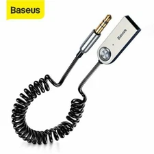 Baseus USB Bluetooth 3.5mm AUX Audio Adapter Cable Car Home PC Wireless Receiver