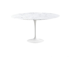 Table ronde diamètre 120 cm tulip tulipe marbre blanche neuf