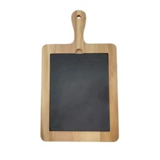 14" Pinewood & Slate Cutting Board with Removable Insert by Make Market