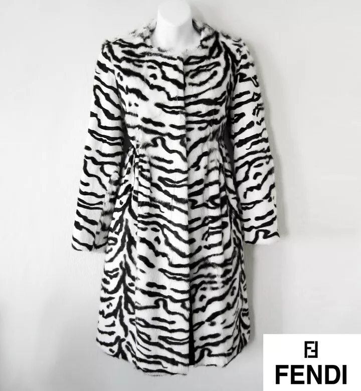 Fendi print best sale coat