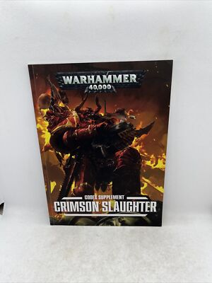 WARHAMMER 40k Crimson Slaughter Codex Supplement Book FREE SHIPPING