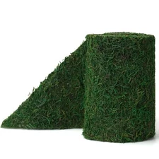 Dried Moss Table Runner 14cmx130cm 5.5"x51" Dark Green Garden Decoration